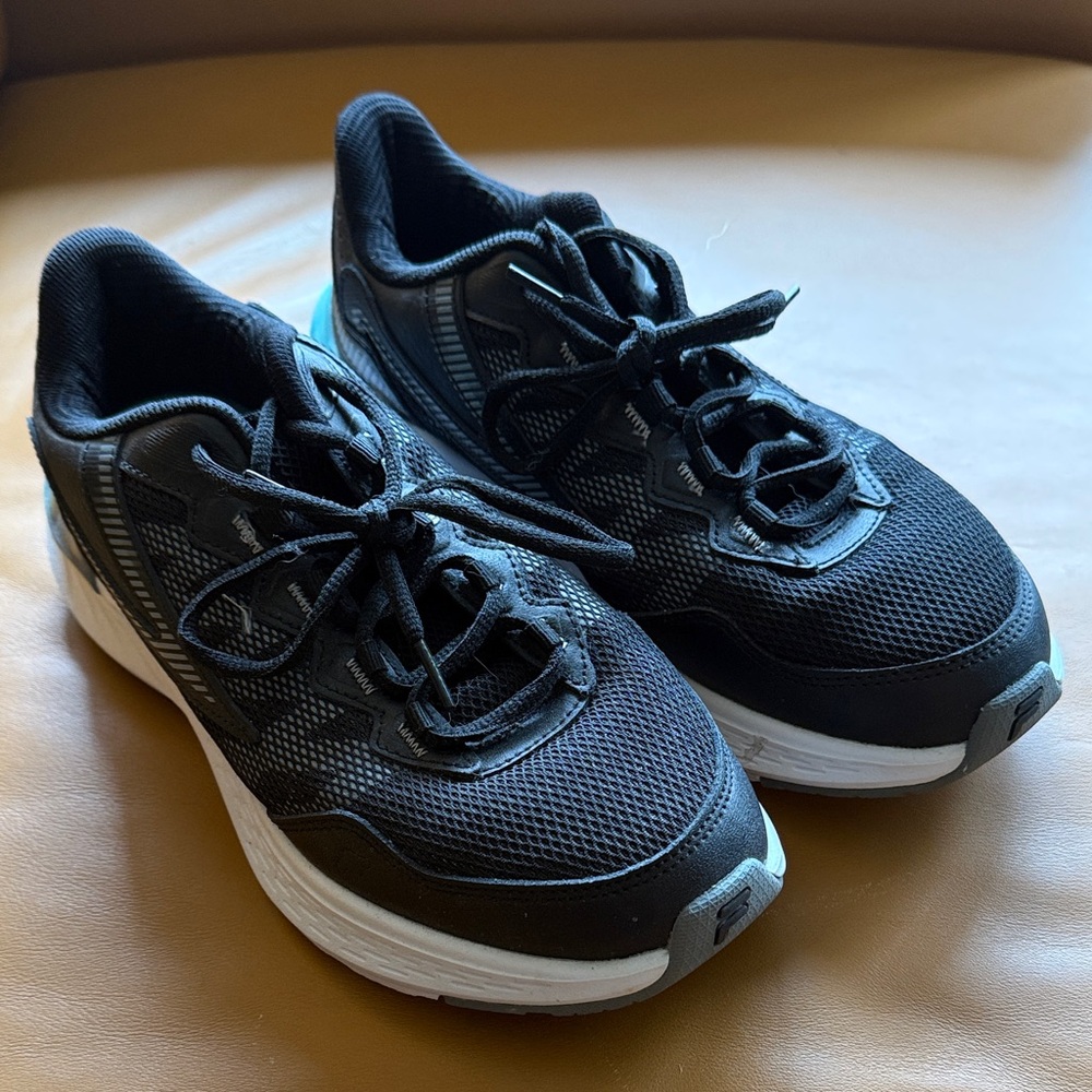 Fila Black Sneakers with White Soles